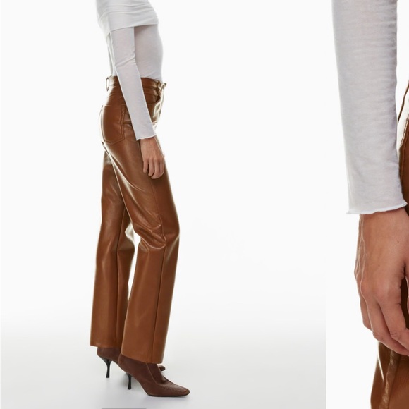Aritzia Melina pants size 6 brown - Picture 2 of 5